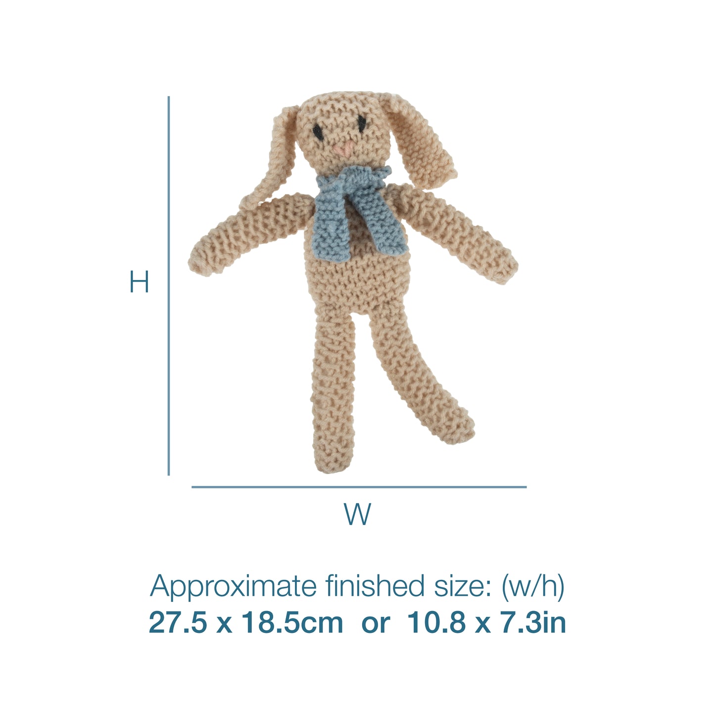 Trimmits Make your own -  Bunny in a Scarf Knitting Kit
