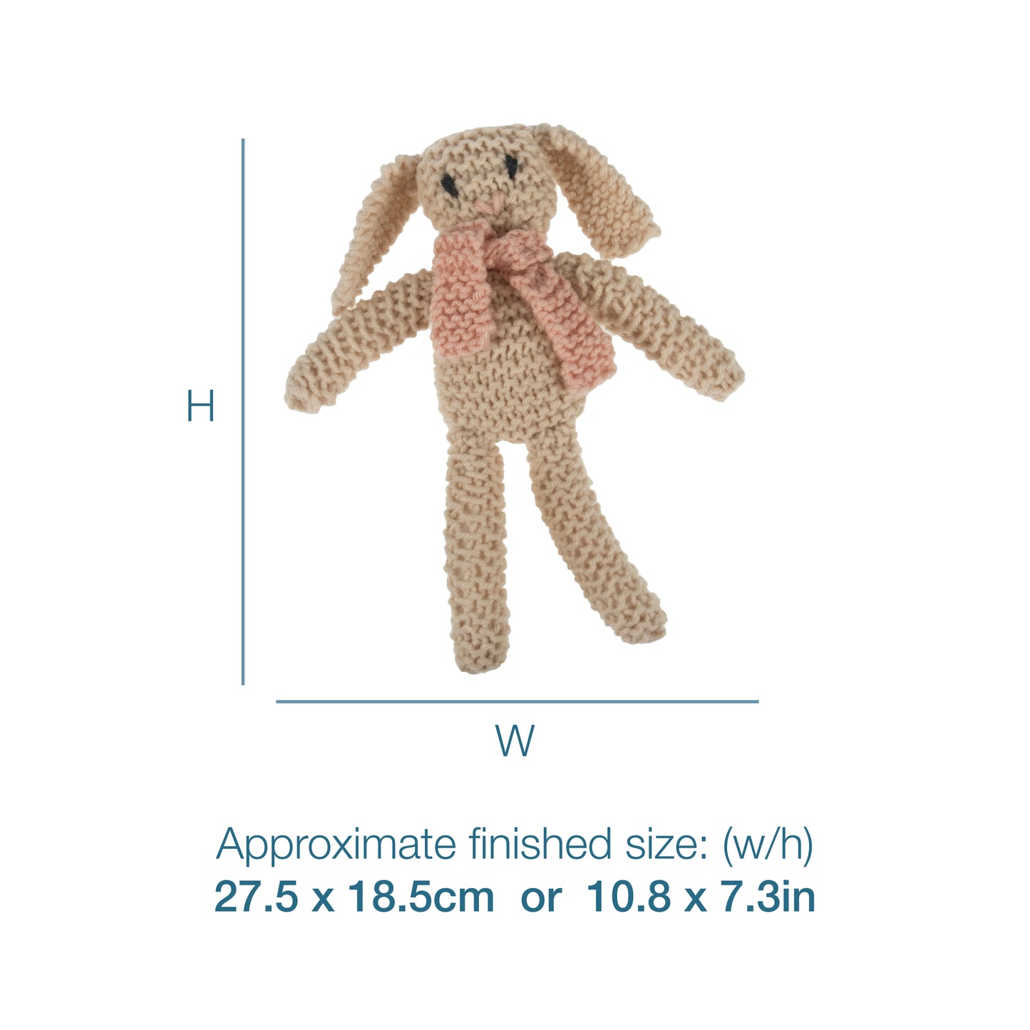 Trimmits Make your own -  Bunny in a Scarf Knitting Kit