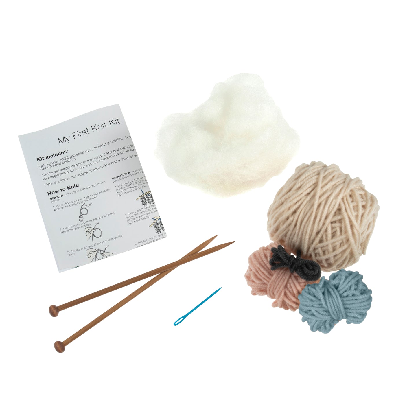Trimmits Make your own -  Bunny in a Scarf Knitting Kit