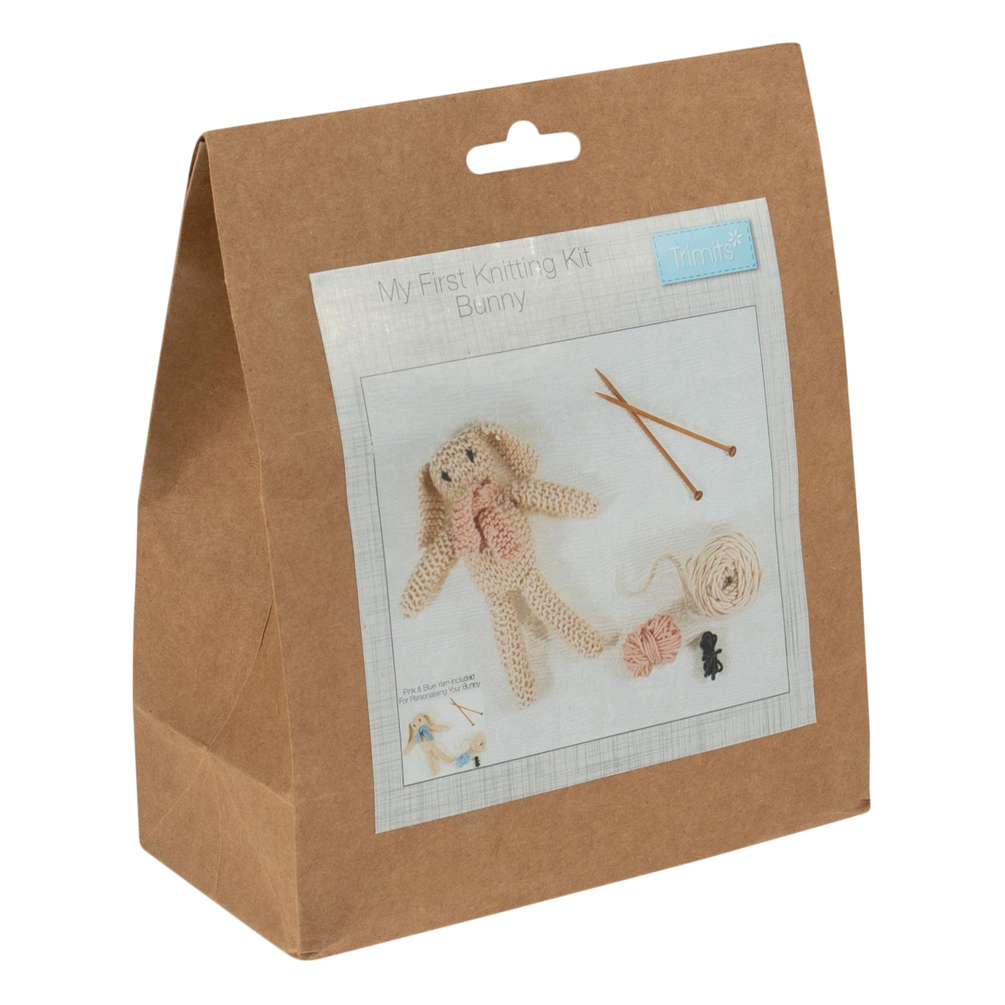 Trimmits Make your own -  Bunny in a Scarf Knitting Kit