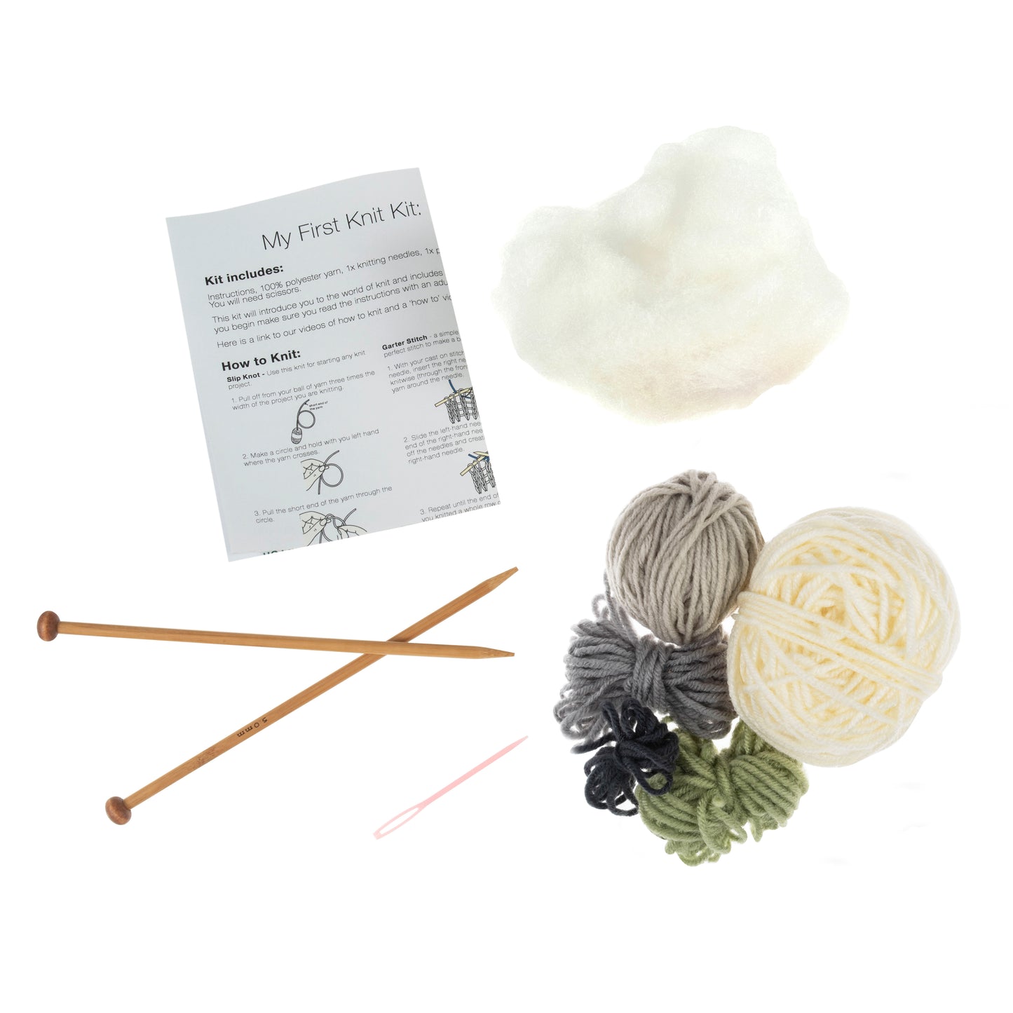 Trimmits Make your own -  Teddy Knitting Kit