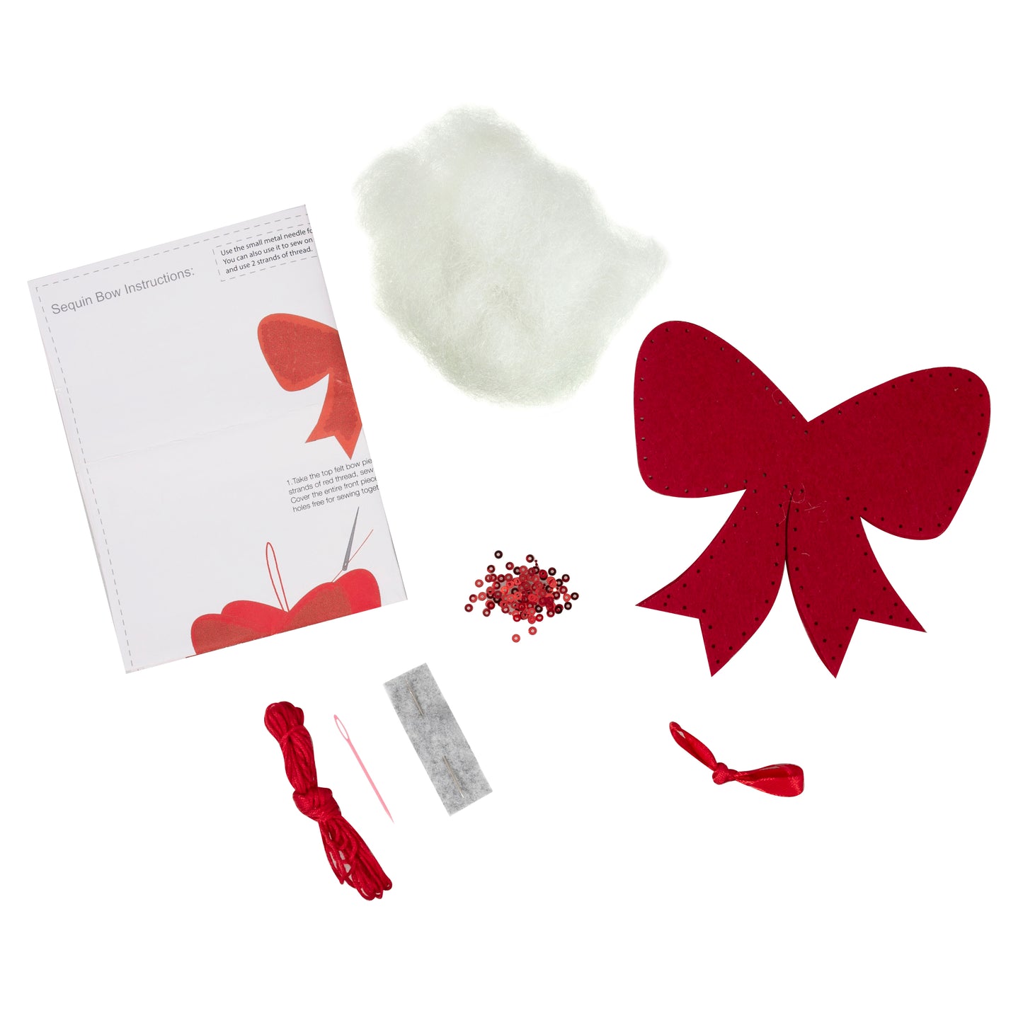 Felt Decoration Kit - Sequin bow