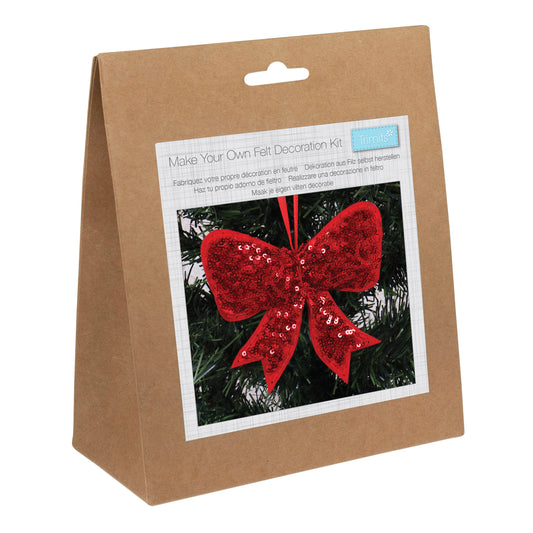 Felt Decoration Kit - Sequin bow