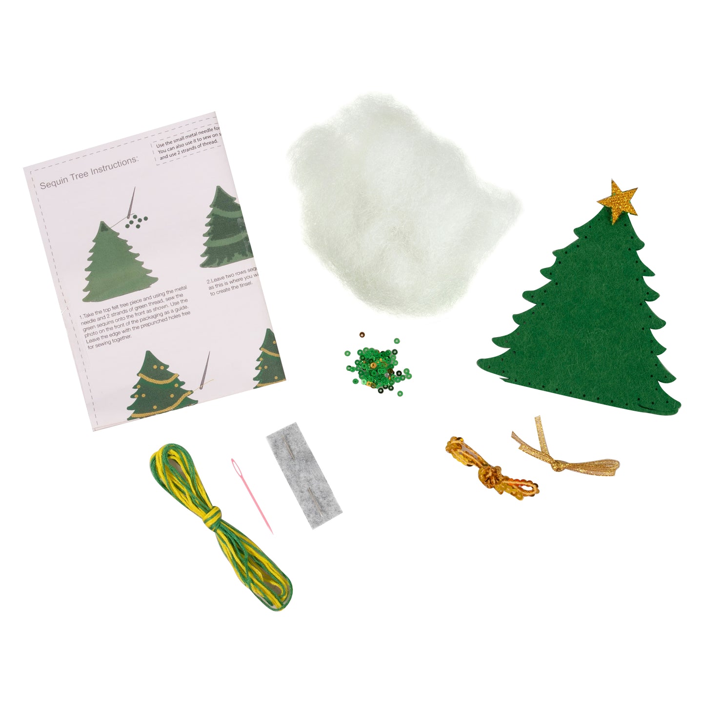 Felt Decoration Kit - Sequin tree