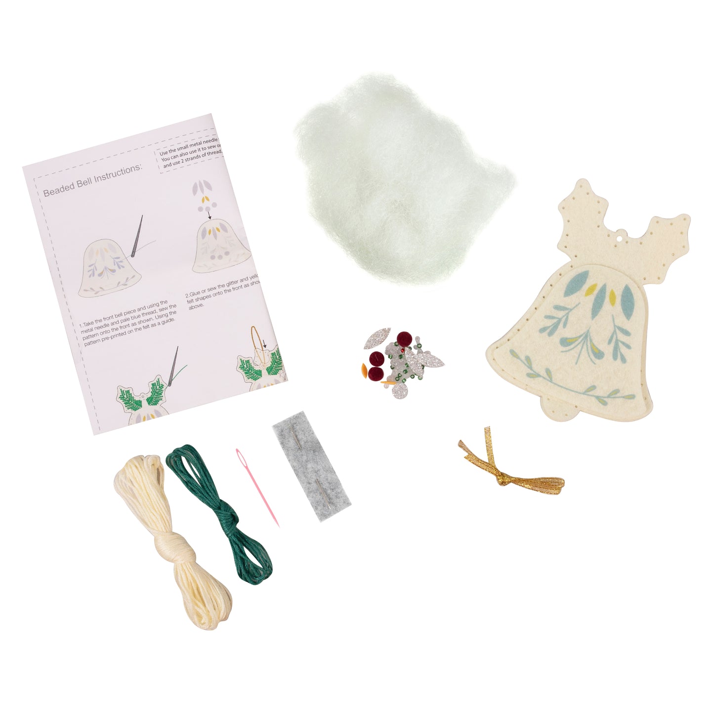 Felt Decoration Kit - Beaded Bell