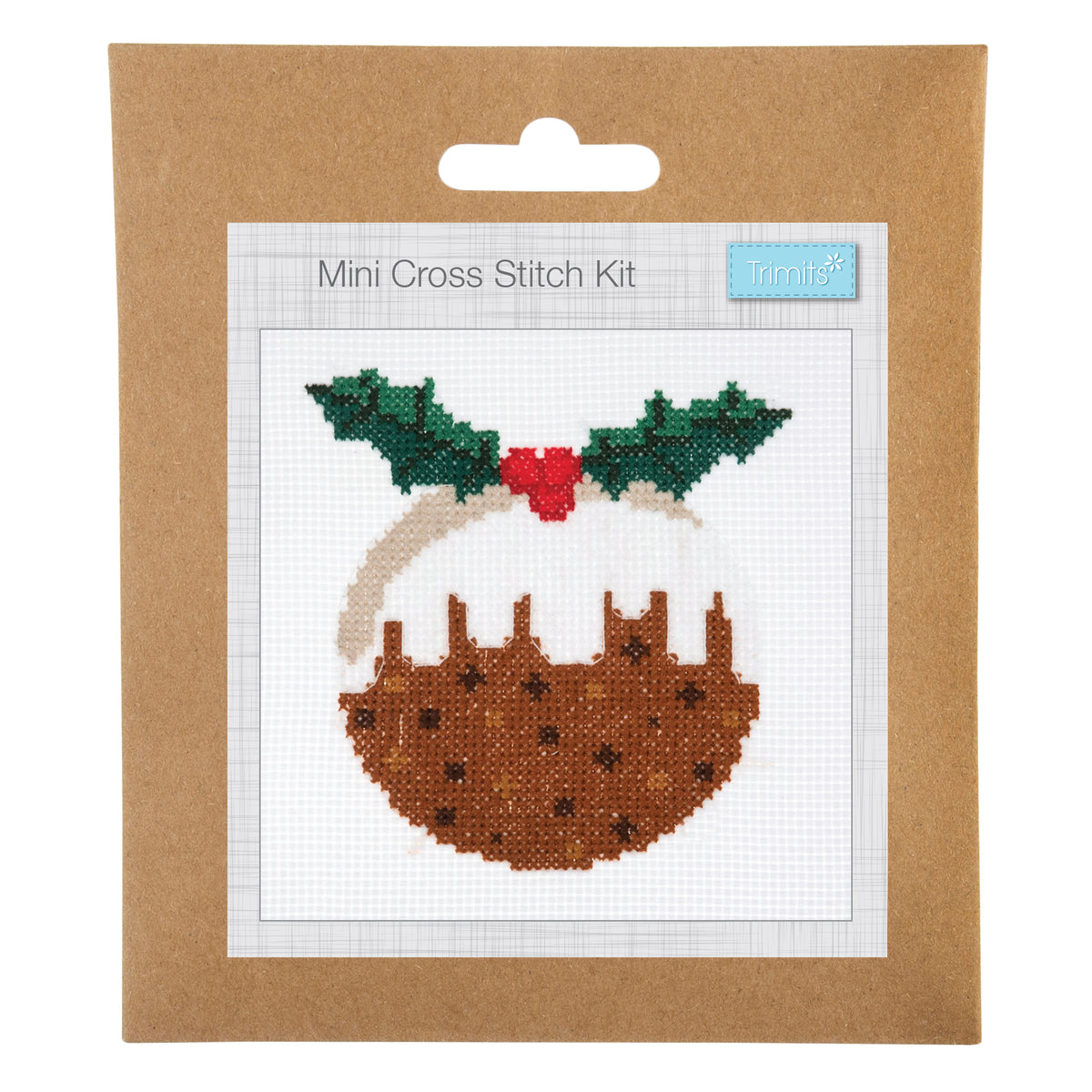 Trimmits Make your own -  Counted Cross Stitch Kit: Mini: Christmas: Christmas Pudding