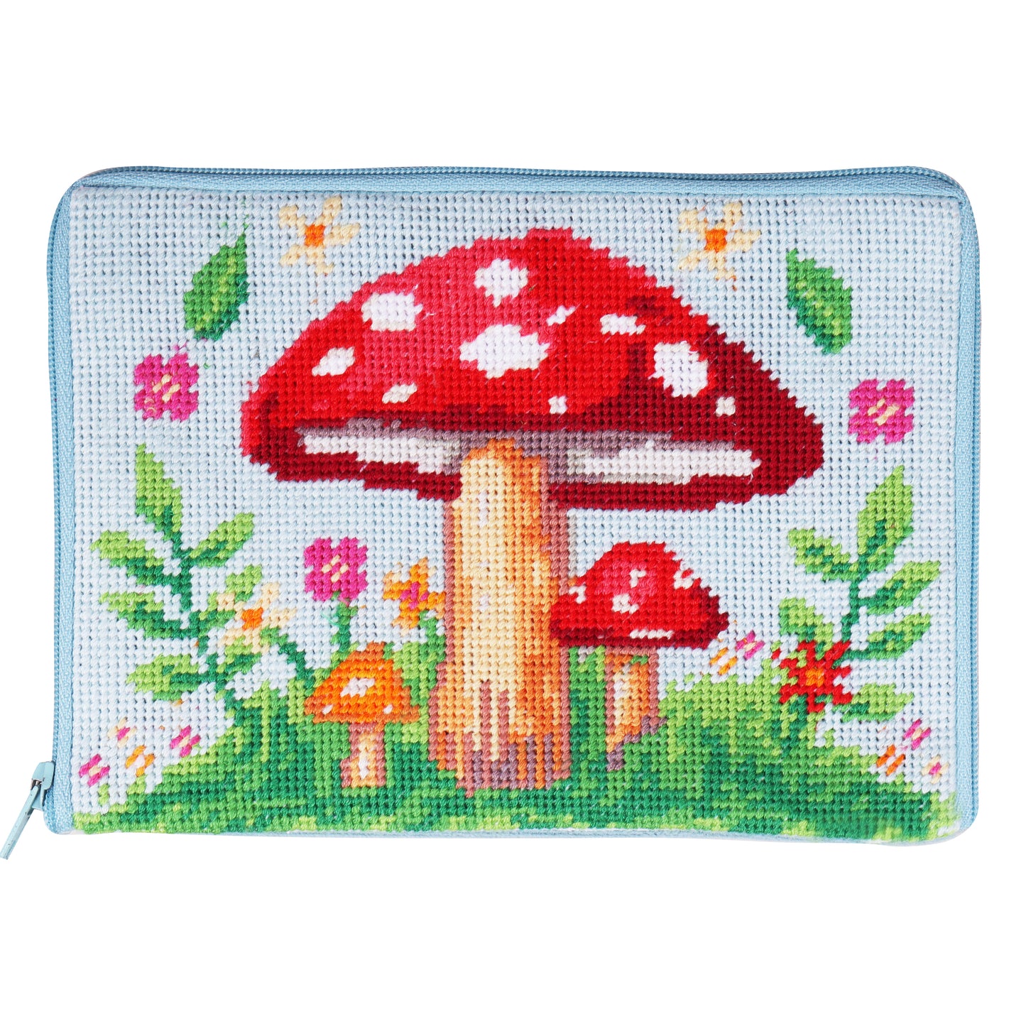 Half Stitch / Tapestry Kit: Stitch Your Own Make Up Pouch/Case: Toadstool