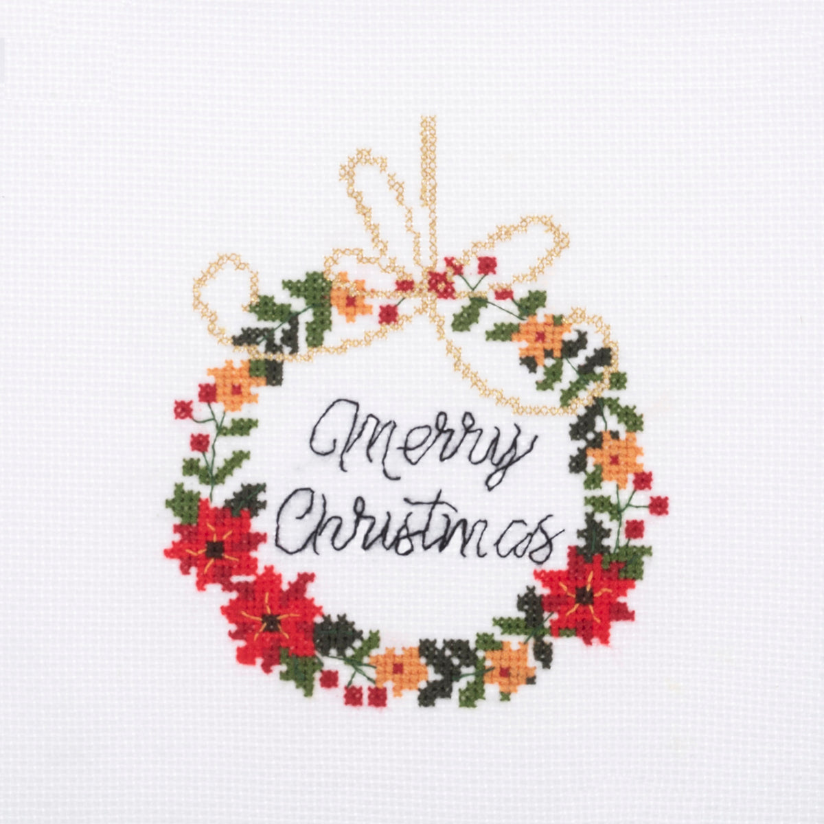 Trimmits Make your own -  Counted Cross Stitch Kit: Mini: Christmas: Wreath