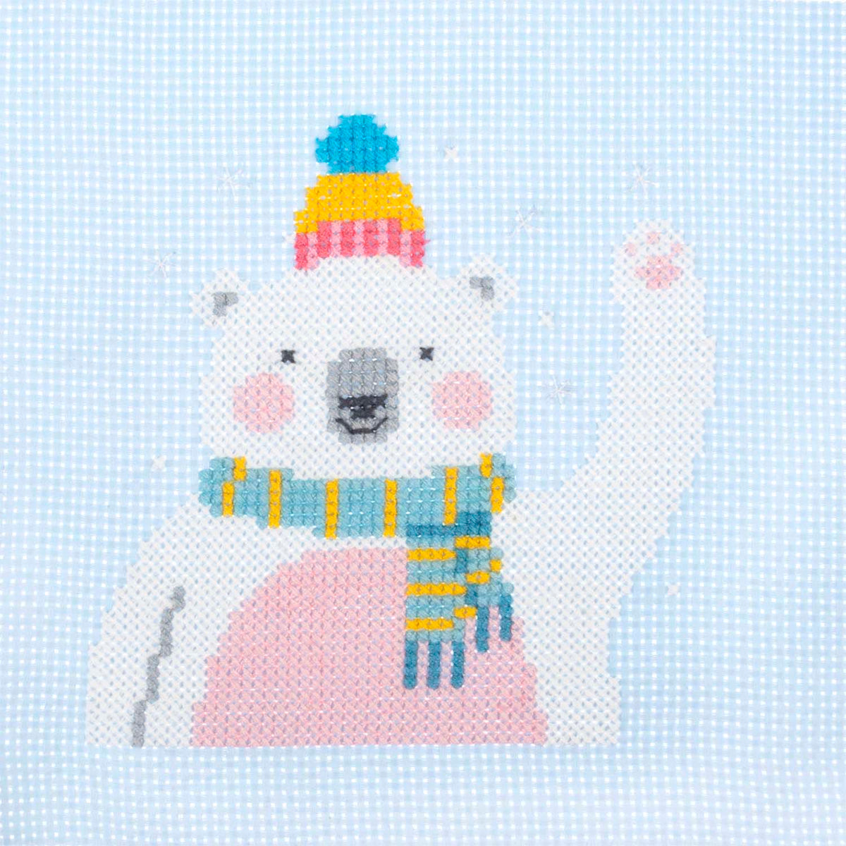 Trimmits Make your own -  Counted Cross Stitch Kit: Mini: Christmas:  Polar Bear