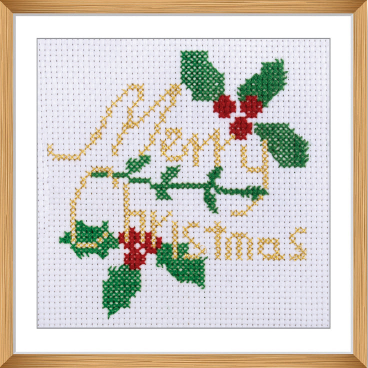 Trimmits Make your own -  Counted Cross Stitch Kit: Mini: Christmas: Merry Christmas