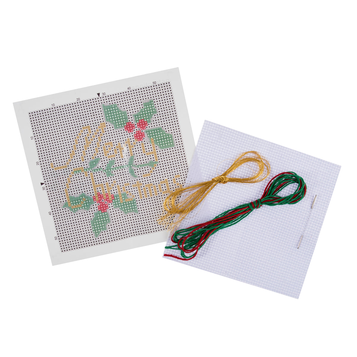 Trimmits Make your own -  Counted Cross Stitch Kit: Mini: Christmas: Merry Christmas