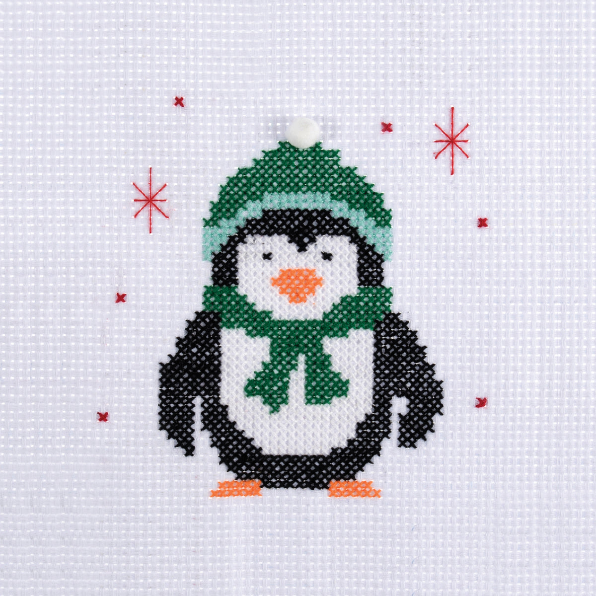 Trimmits Make your own -  Counted Cross Stitch Kit: Mini: Christmas: Penguin