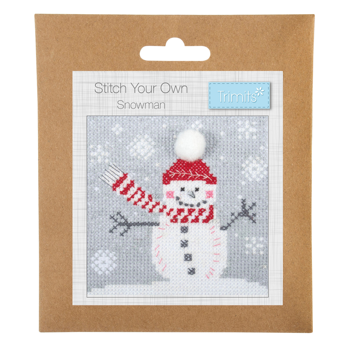 Trimmits Make your own -  Counted Cross Stitch Kit: Mini: Snowman