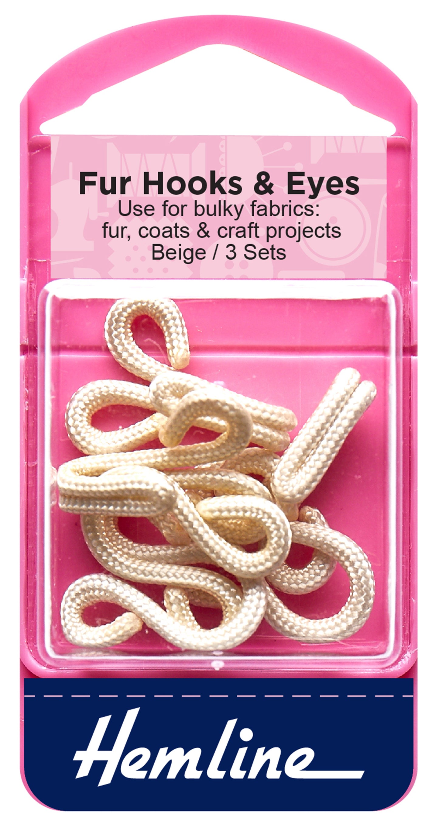 Hemline Hooks and Eyes Fur Coat Beige