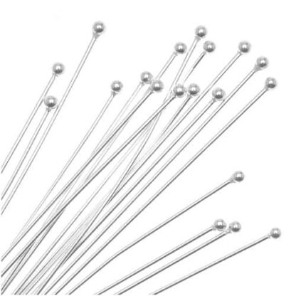 Head Pins - Stainless Steel - Jewellery - Colour Silver