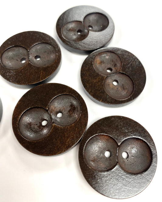 Buttons Wood 30mm