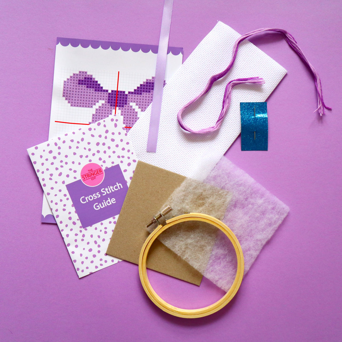 Bow Cross Stitch Kit