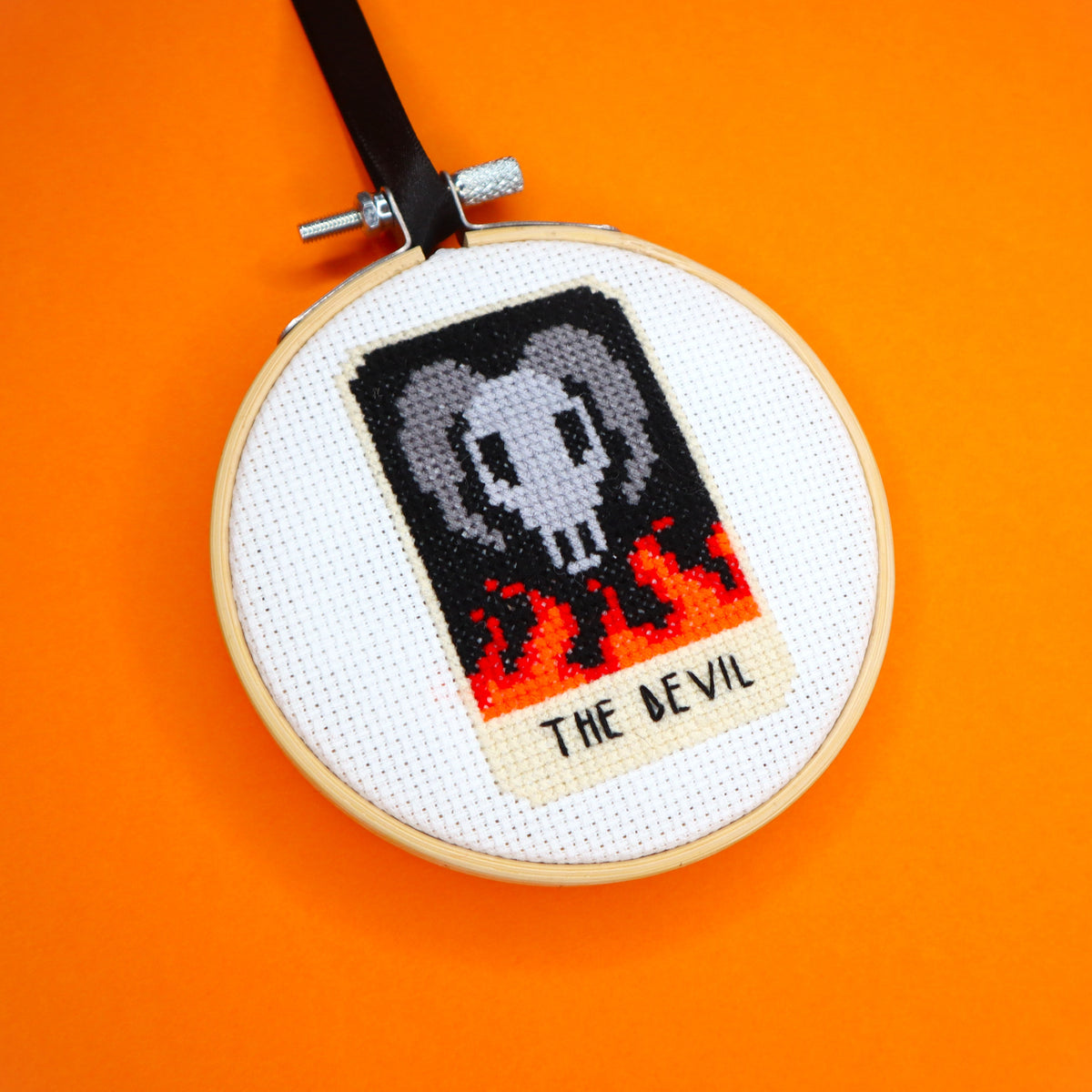 The Devil Tarot Card Cross Stitch Kit