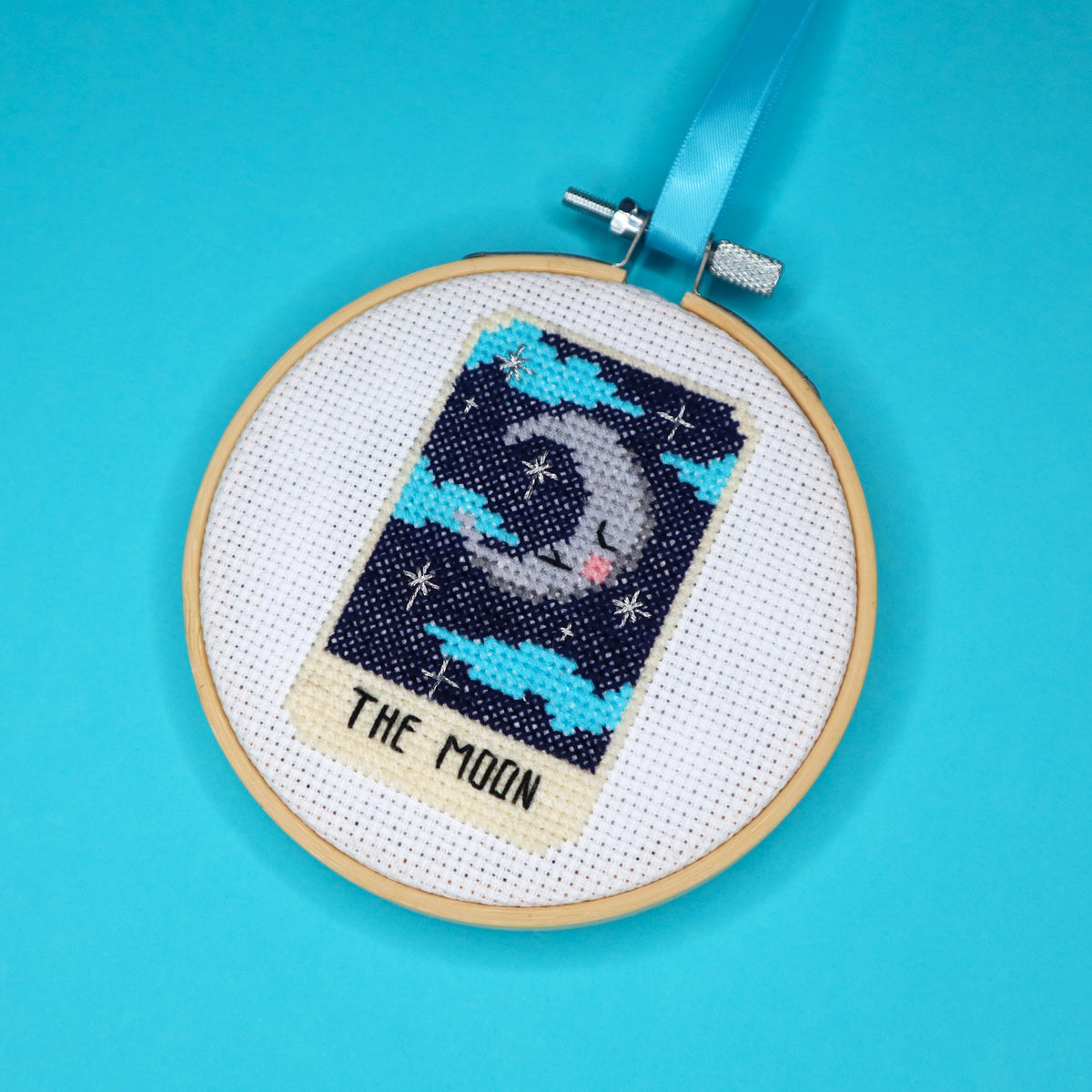The Moon Tarot Card Cross Stitch Kit