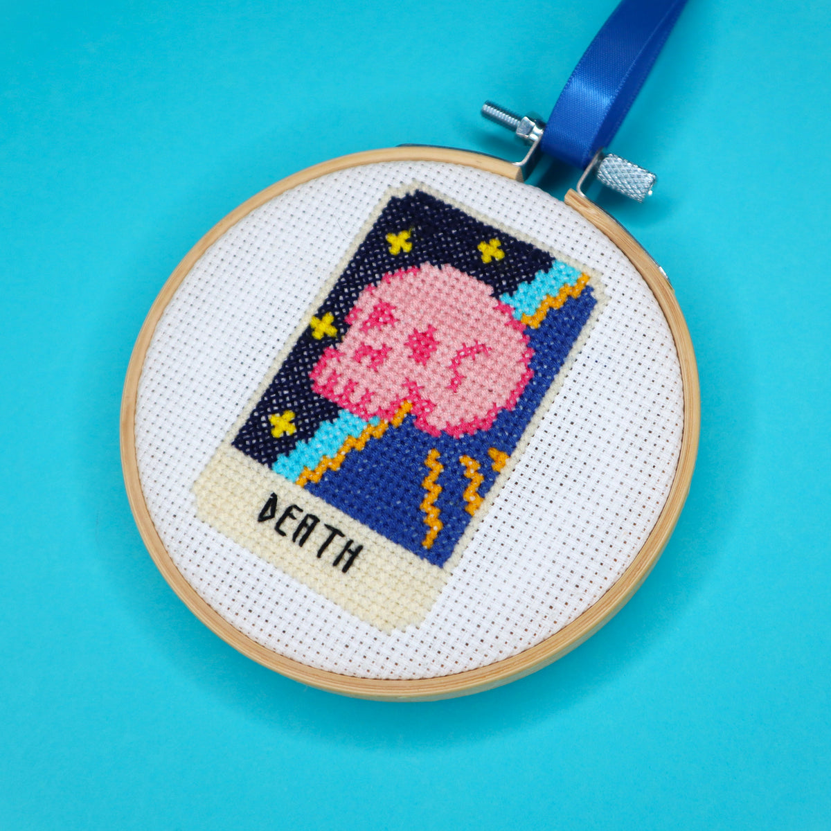Death Tarot Card Cross Stitch Kit