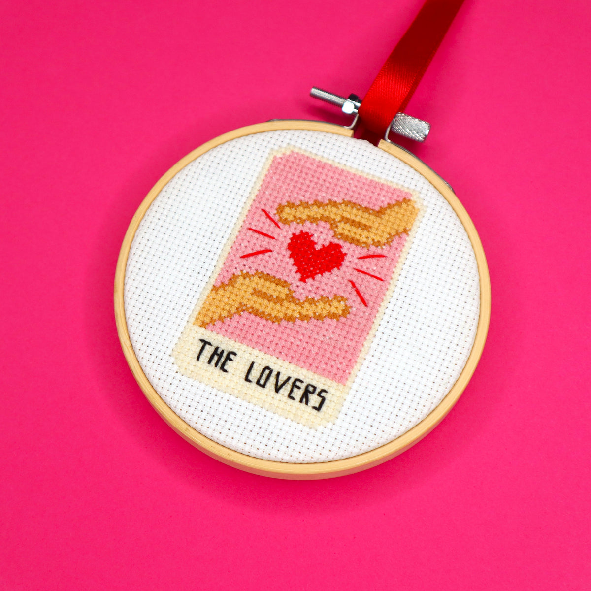 Lovers Tarot Card Cross Stitch Kit