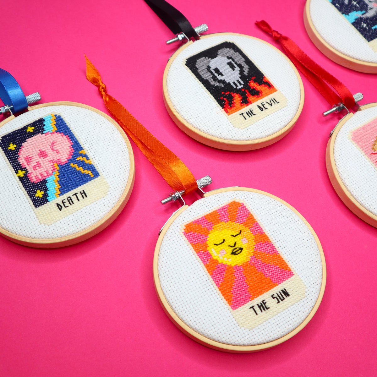 Death Tarot Card Cross Stitch Kit