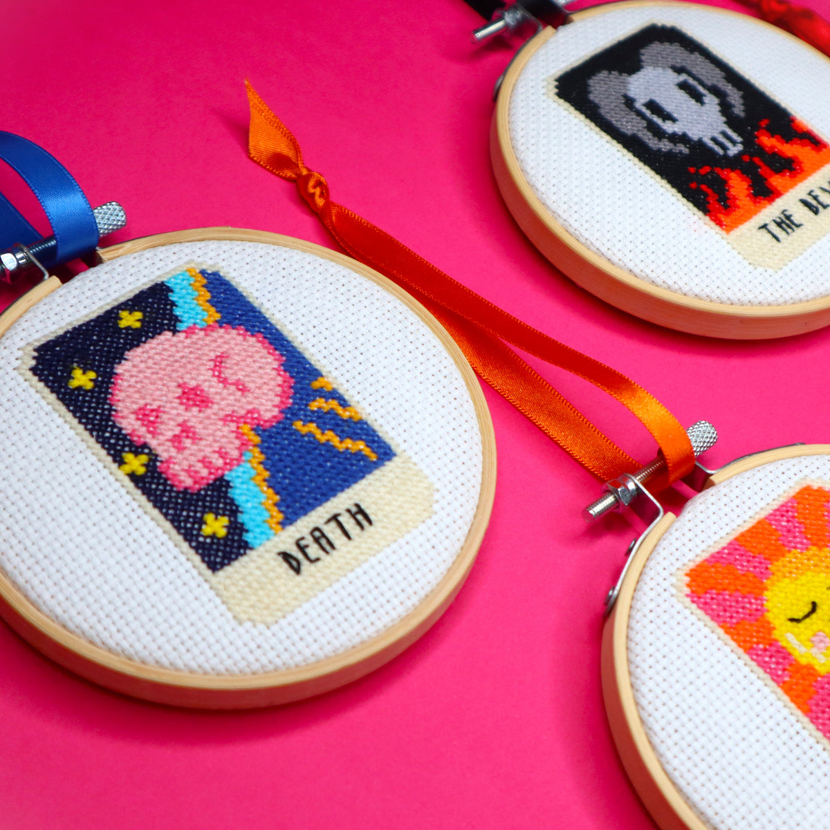 Death Tarot Card Cross Stitch Kit
