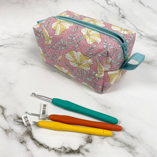 Crochet Hook Storage Bag - Floral - Handmade By Us
