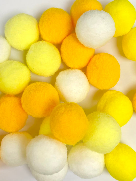 Pom pom Mixed Pack - Yellow