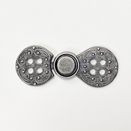 Norwegian Clasp Antique Silver 16mm