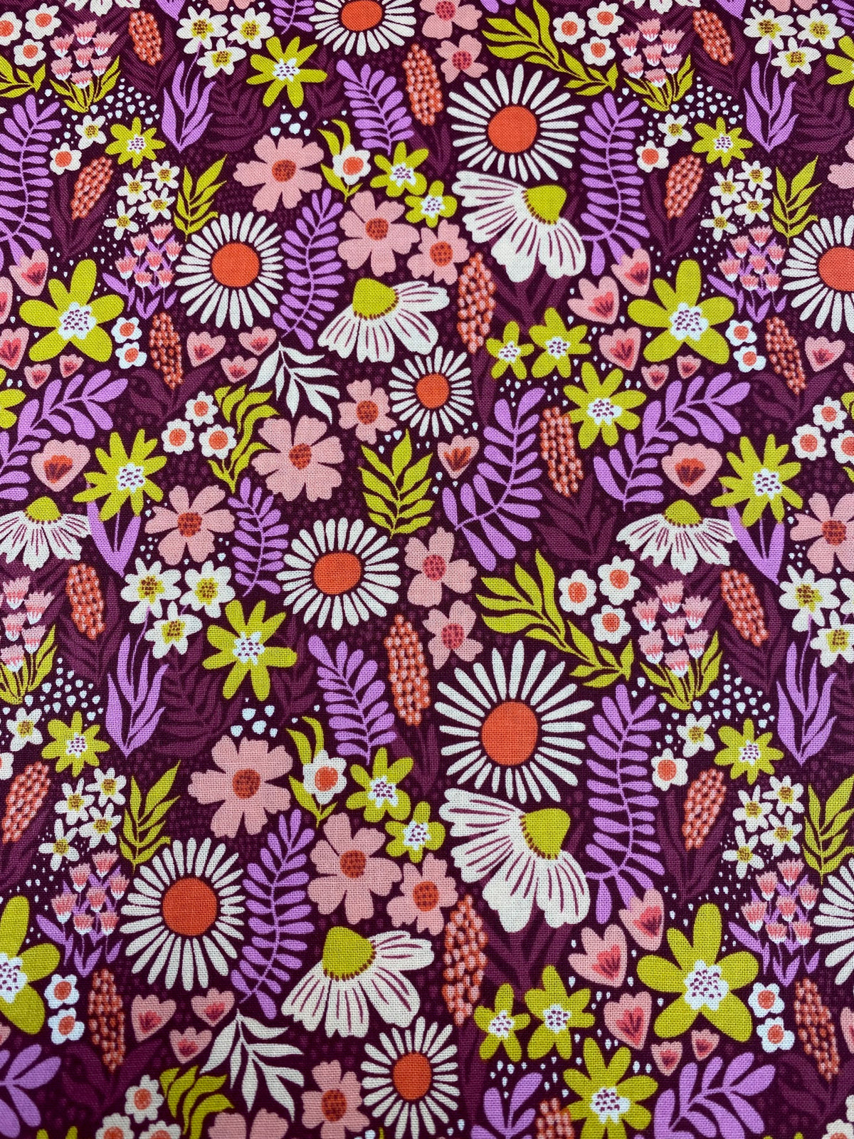 100% Cotton  Petals in the Sun - Cotton and Steel