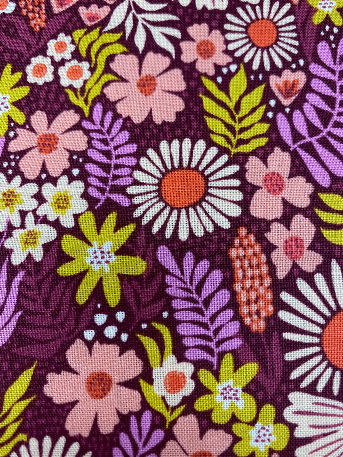 100% Cotton  Petals in the Sun - Cotton and Steel