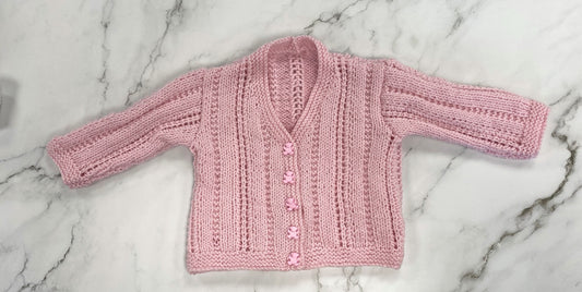 Hand Knitted Cardigan Age 6-12 months