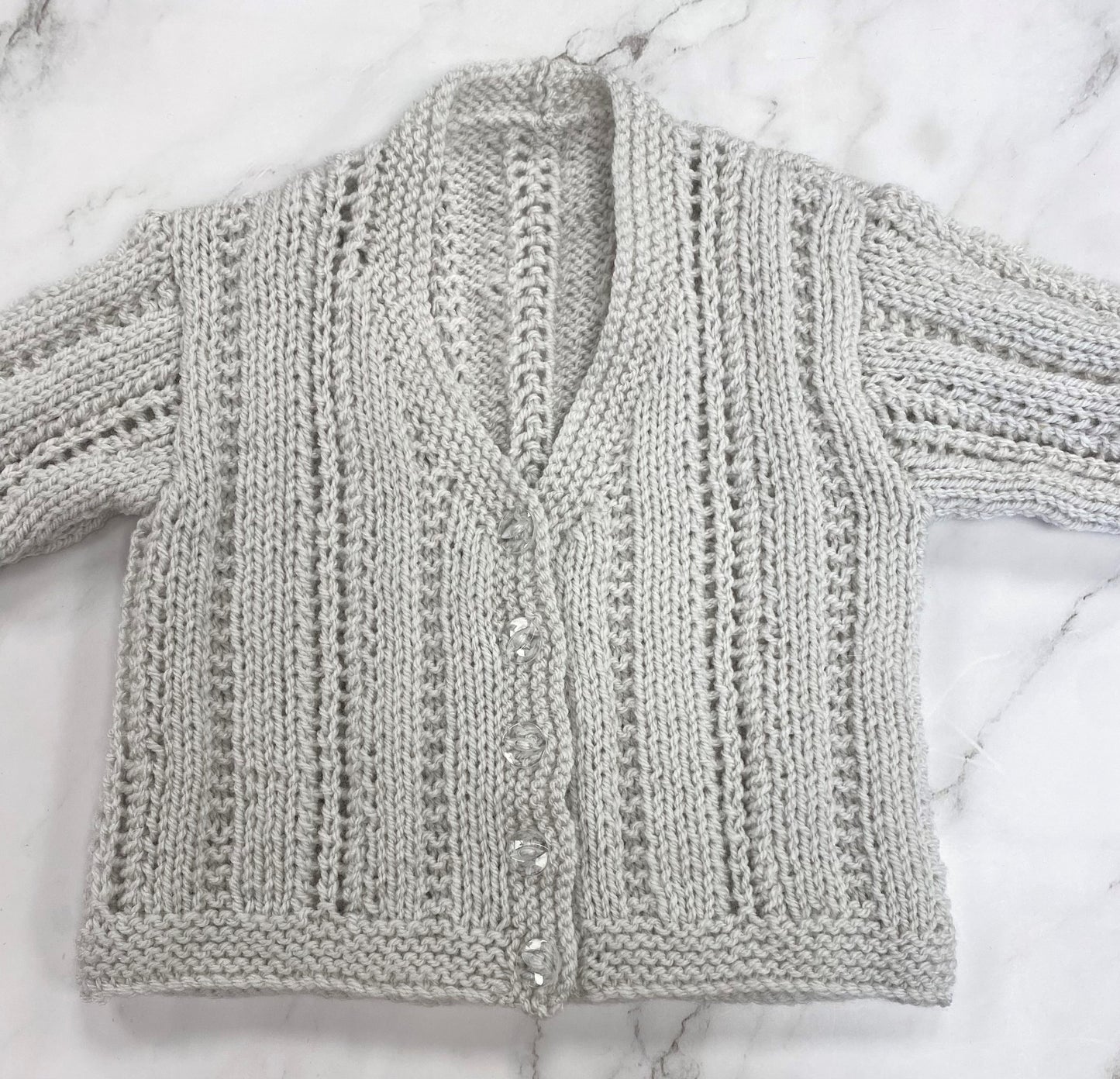 Hand Knitted Cardigan Age Newborn