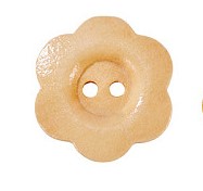 Buttons  Flower Wooden