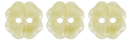 Buttons Flower Green 2 Hole