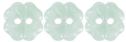 Buttons Flower Mint  2 Hole