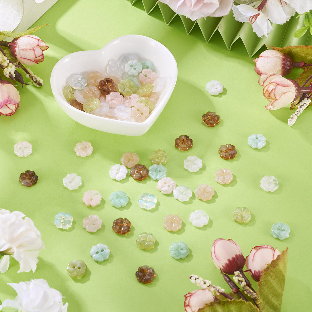 Buttons Flower White 2 Hole