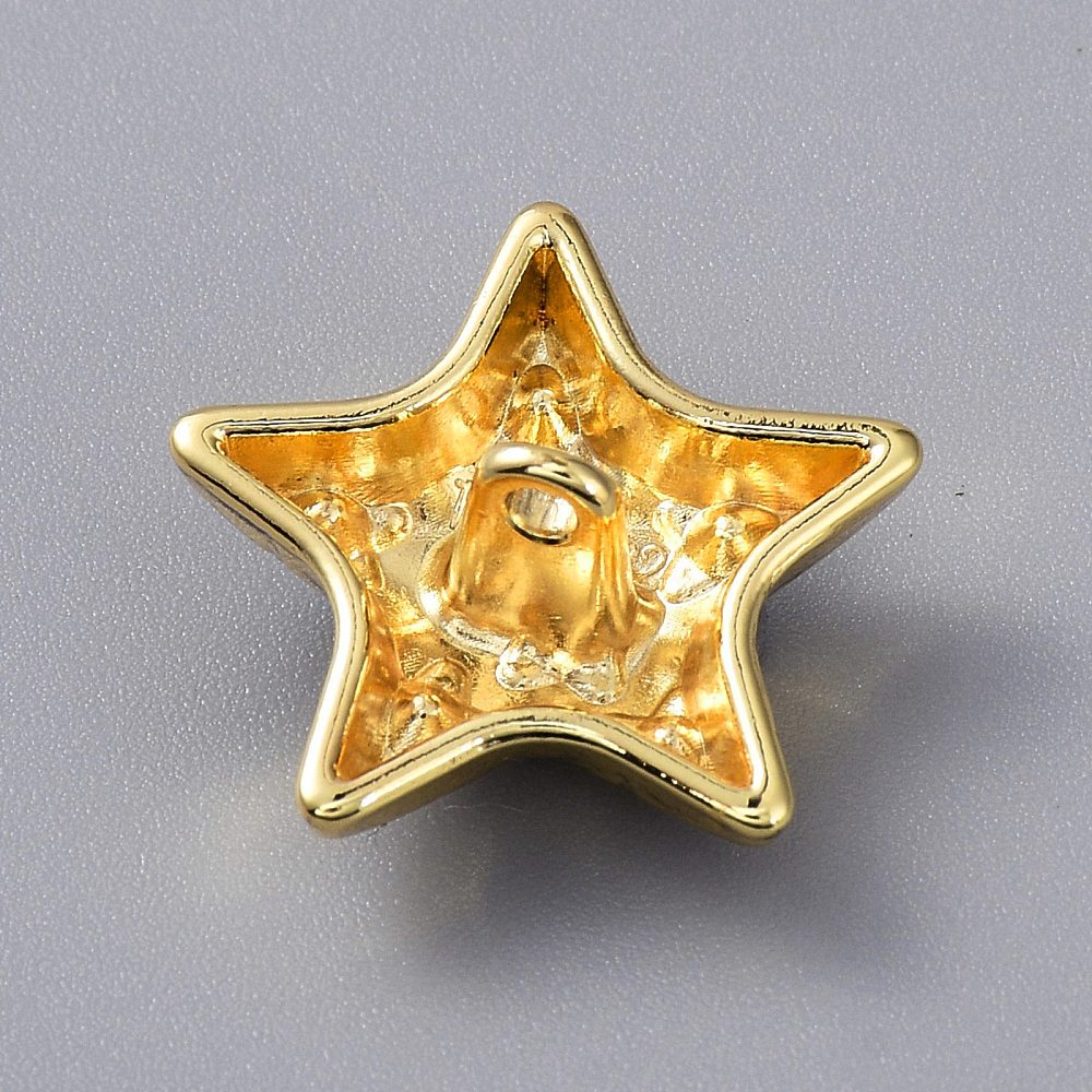 Buttons Diamante Star - Gold