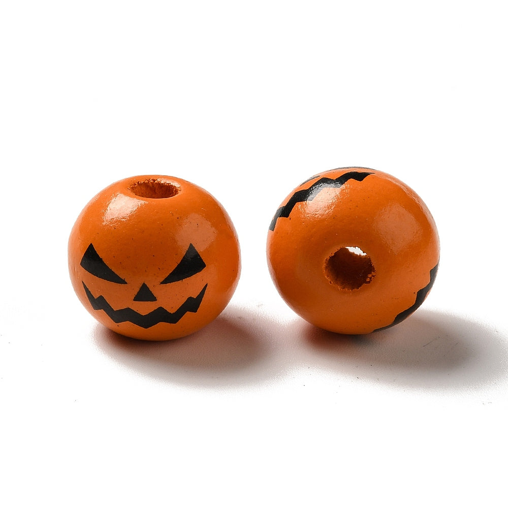 Wooden Beads Pumpkin