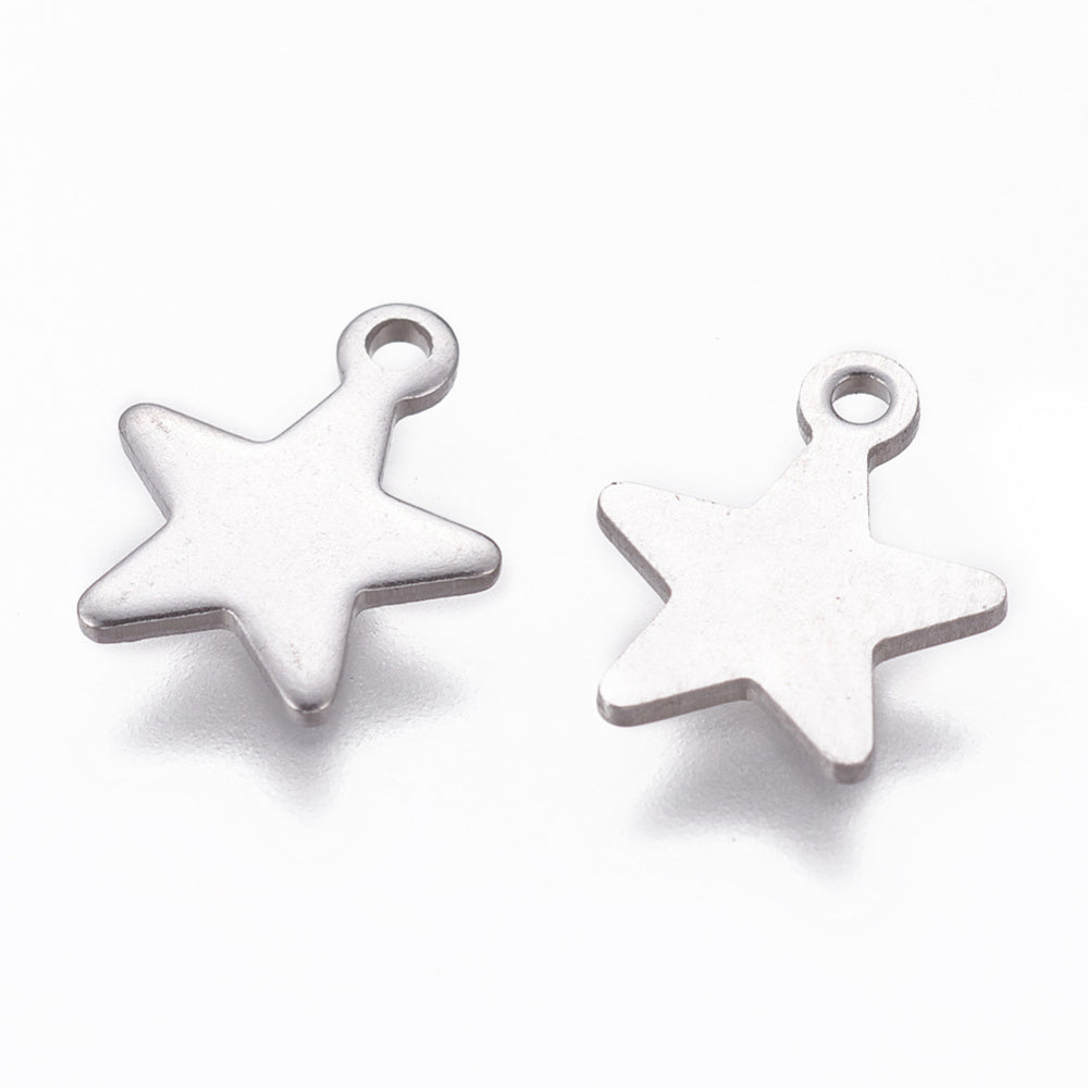 Star Charm - Stainless Steel