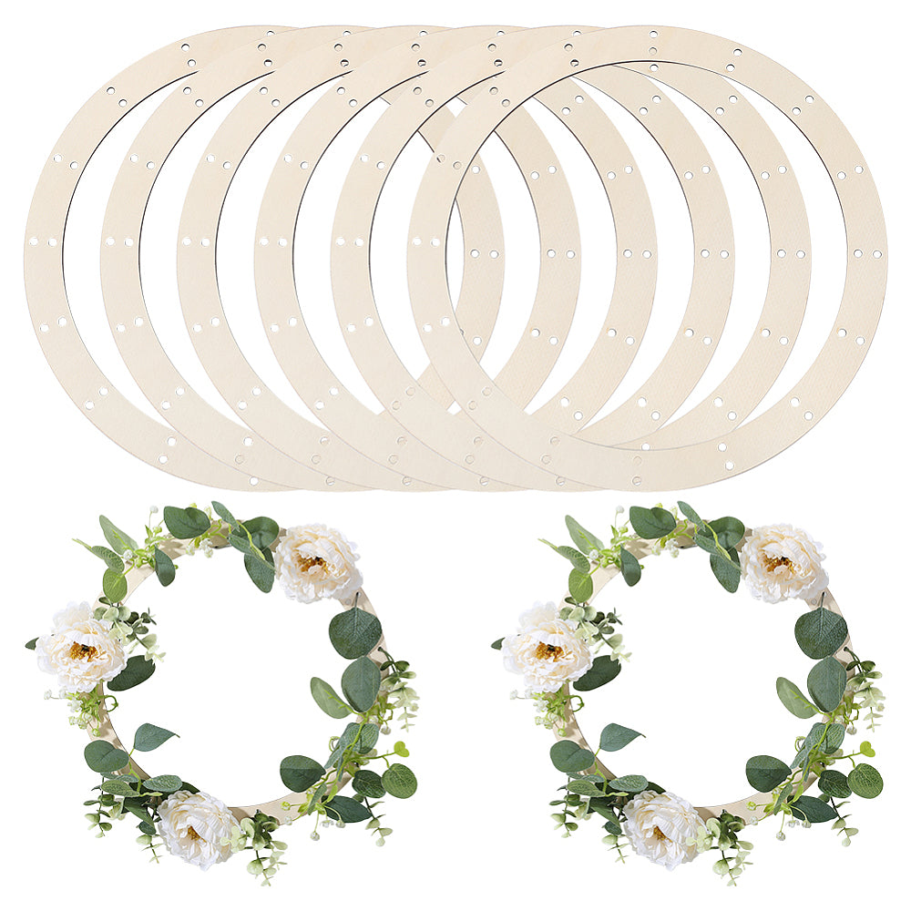 Flat Wooden Wreath