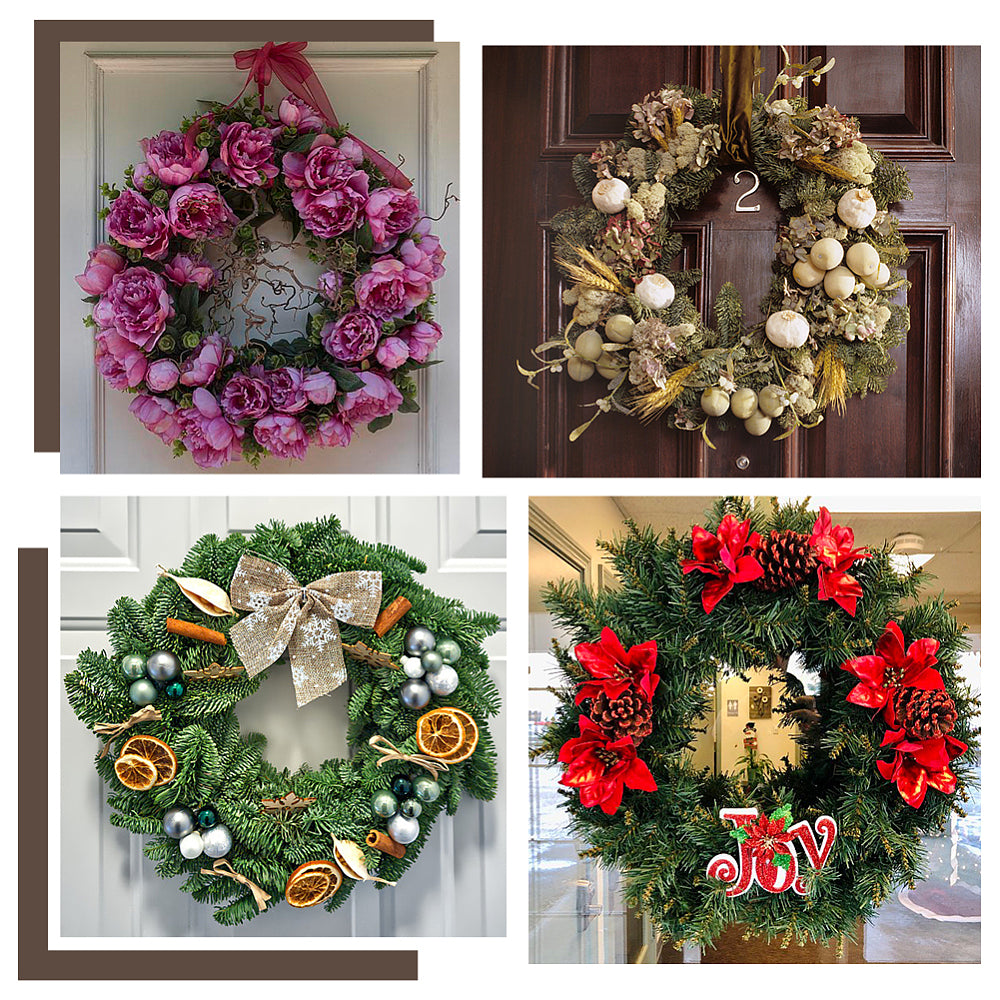 Flat Wooden Wreath