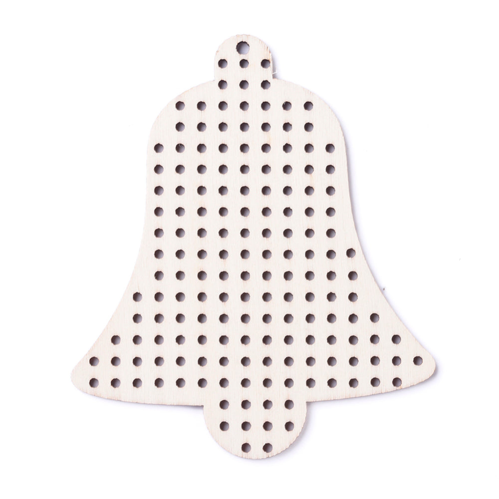 Wooden Bauble Bell Shape For Stitching