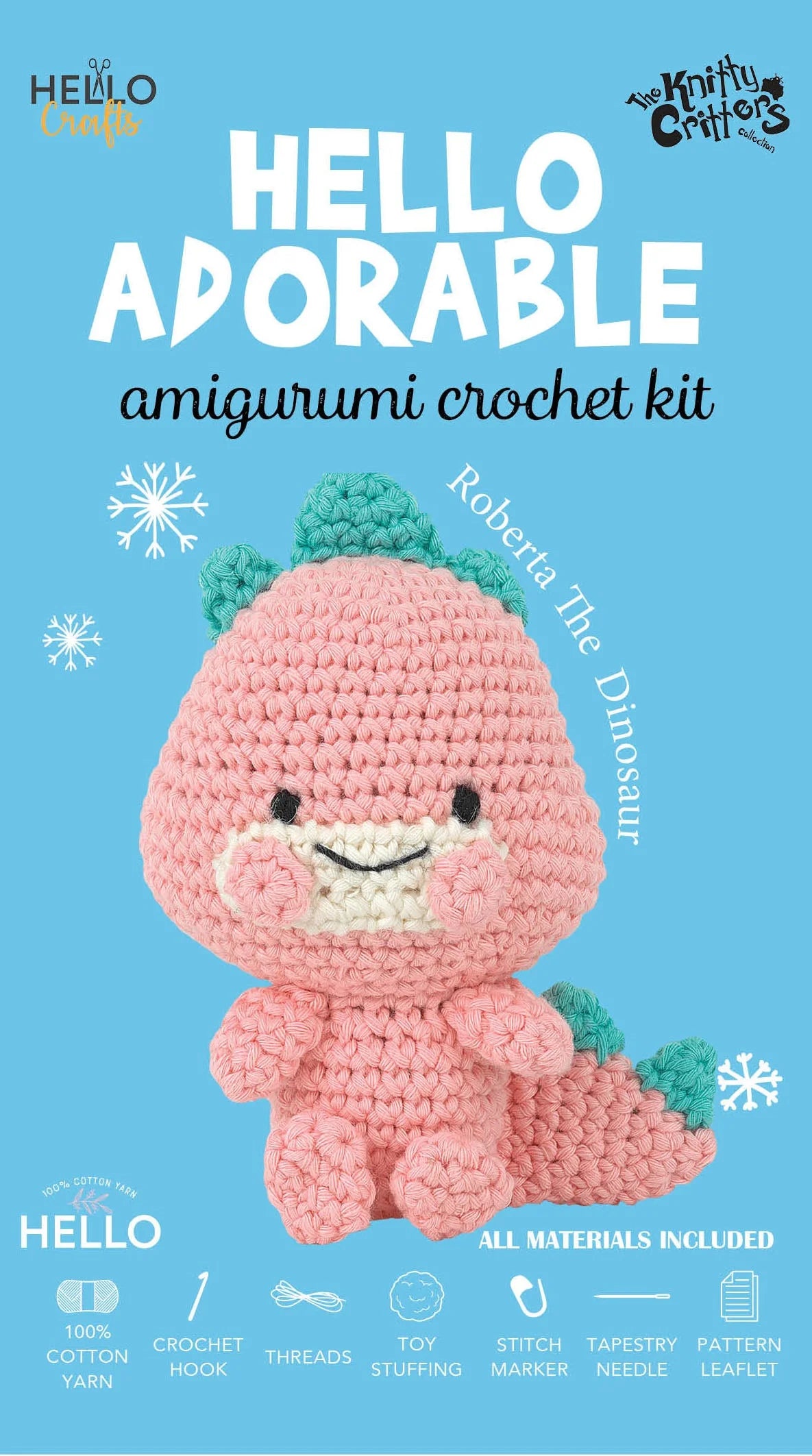 Adorables - Roberta the Dinosaur Amigurumi Crochet kit
