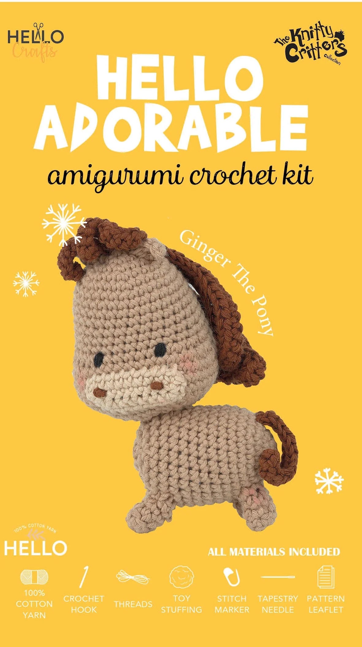 Adorables - Ginger the Pony Amigurumi Crochet kit