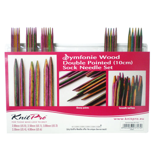 Knit Pro Symfonie Wood Knitting Needles Double Pointed Sock Needle Set