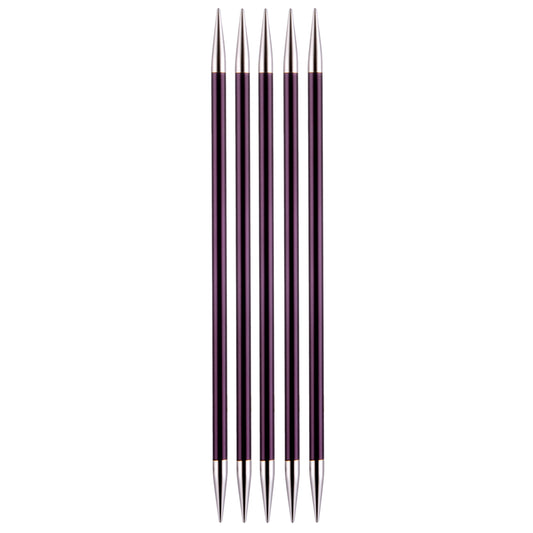 Knit Pro Zing Double-Point Coloured Knitting Needles-Set Of Five 6.00mm