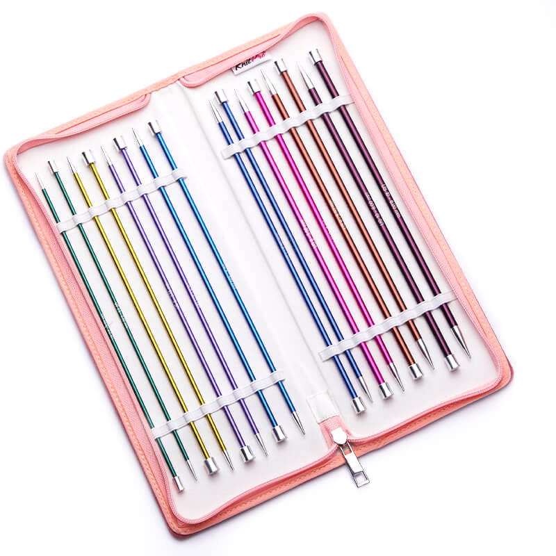 Knit Pro Zing Deluxe Single Pointed Needle Set 30cm /12"