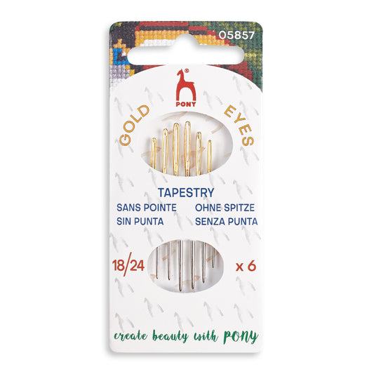 Pony Tapestry Needles Size 18/24 6pcs